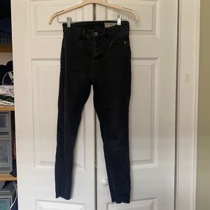 Black stretchy high waisted jeans